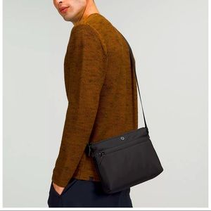 Brand New Unisex Black Lululemon Crossbody Bag